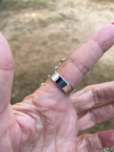 Load image into Gallery viewer, Nizhoni “The Andy” Handmade Kingman Turquoise And Sterling Silver Adjustable Ring