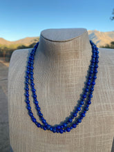 Load image into Gallery viewer, Navajo Hand Strung Natural Lapis beaded necklaces