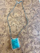 Load image into Gallery viewer, Navajo Sterling Silver &amp; Tibetan Turquoise Necklace