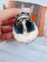 Load image into Gallery viewer, Navajo Sleeping Beauty Turquoise &amp; Sterling Silver Statement Ring Size 9.5