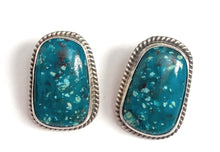 Load image into Gallery viewer, Navajo Sterling Silver &amp; Royston Turquoise Stud Earrings