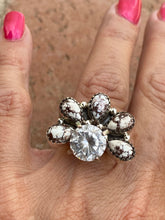 Load image into Gallery viewer, Wild Horse &amp; Sterling Silver  Diamond Wrap Ring