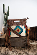 Load image into Gallery viewer, The Bandita Saddle Blanket Purse with Fringe