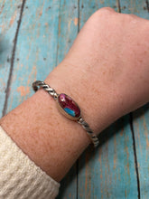 Load image into Gallery viewer, Navajo Purple Mohave &amp; Sterling Silver Cuff Bracelet