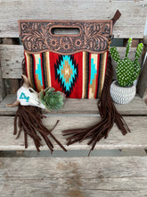 Load image into Gallery viewer, The Big Chief Saddle Blanket Purse with Fringe
