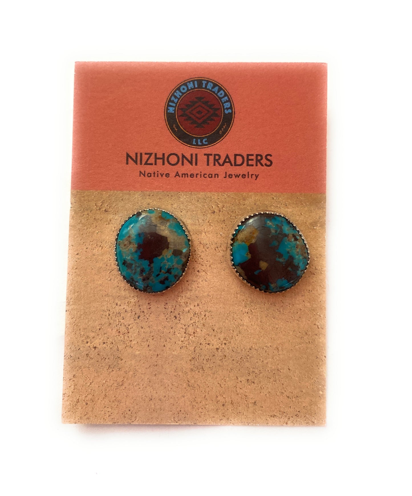 Navajo Turquoise & Sterling Silver Stud Earrings