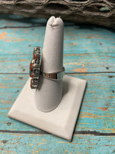 Load image into Gallery viewer, Handmade Sterling Silver And Coral Mojave Adjustable Cluster Ring