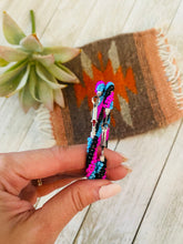 Load image into Gallery viewer, Navajo Handmade Beaded Hoop Earrings