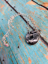 Load image into Gallery viewer, Navajo Sterling Silver &amp; White Buffalo Necklace Signed