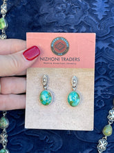 Load image into Gallery viewer, Navajo Sterling Silver Sonoran Gold and Sonoran Mountain Turquoise Necklace Set