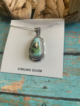 Load image into Gallery viewer, Navajo Sterling Silver &amp; Turquoise Necklace Signed