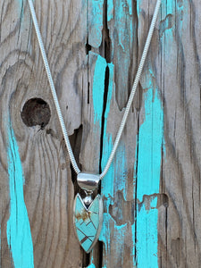 Turquoise Sterling Silver Arrow Pendant