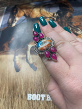 Load image into Gallery viewer, Handmade Spice &amp; Pink Onyx Adjustable Ring