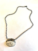 Load image into Gallery viewer, Navajo White Buffalo And Sterling Silver Necklace