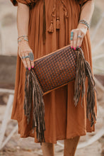 Load image into Gallery viewer, The Reckless Dark Brown Fringe Purse