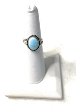 Load image into Gallery viewer, Navajo Golden Hills Turquoise &amp; Sterling Silver Ring Size 6.5