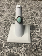 Load image into Gallery viewer, Navajo Golden Hills Turquoise &amp; Sterling Silver Ring Size 6.5