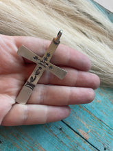 Load image into Gallery viewer, Navajo Sterling Silver &amp; Turquoise Cross Pendant Signed Martha Cayatineto