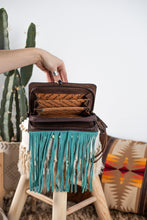Load image into Gallery viewer, The Dakota Fringe Purse - Dark Brown