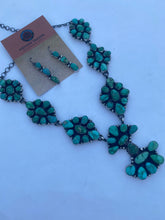 Load image into Gallery viewer, Sheila Becenti Royston Turquoise Drop Necklace Set