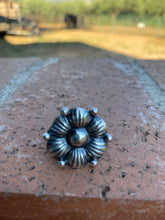 Load image into Gallery viewer, Navajo Sterling Silver Adjustable Flower Ring
