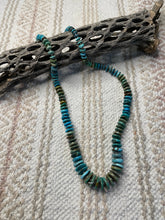 Load image into Gallery viewer, Navajo Turquoise And Sterling Silver Beaded Necklace 32inches