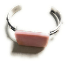 Load image into Gallery viewer, Navajo Pink Conch &amp; Tufa Cast Cuff Bracelet Signed