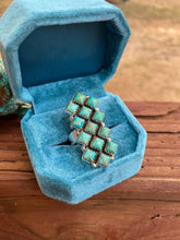 Load image into Gallery viewer, Nizhoni “The Andy” Handmade Kingman Turquoise And Sterling Silver Adjustable Ring