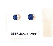 Load image into Gallery viewer, Navajo Sterling Silver &amp; Lapis Mini Stud Earrings