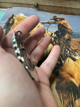 Load image into Gallery viewer, Navajo Turquoise And Sterling Silver Pendant Pin Signed