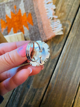 Load image into Gallery viewer, Navajo Sterling Silver &amp; Pink Dream Mohave Inlay Ring Size 7.5