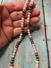 Load image into Gallery viewer, Handcrafted Sterling Silver and Freshwater Pearl Necklace 18”