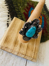 Load image into Gallery viewer, Navajo Kingman Turquoise &amp; Sterling Silver Adjustable Ring