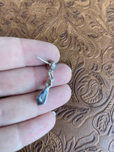 Load image into Gallery viewer, Zuni Sterling Silver And Turquoise Dangle Earrings