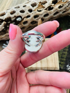 Navajo Green Turquoise & Sterling Silver Ring