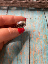 Load image into Gallery viewer, Old Pawn Navajo Sterling Silver &amp; Charorite Ring Size 8.5