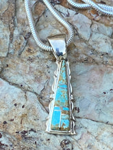 Load image into Gallery viewer, Turquoise 8 Jagged Pendant