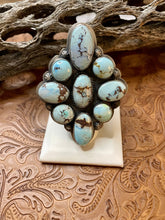Load image into Gallery viewer, Navajo Golden Hills Turquoise And Sterling Silver Adjustable Ring by Tim Vandever