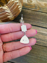 Load image into Gallery viewer, Sun Face Multi Stone And Sterling Silver Inlay Dangle Earrings