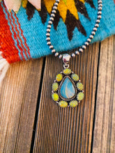 Load image into Gallery viewer, Handmade Sterling Silver &amp; Aurora Opal Cluster Pendant