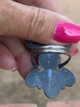 Load image into Gallery viewer, Navajo Jacqueline Sterling Silver Multi Turquoise &amp; Cluster ring size 10