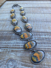 Load image into Gallery viewer, Chimney Butte Bumble Bee Jasper  &amp; Sterling Silver Lariat