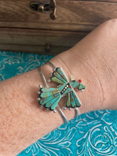 Load image into Gallery viewer, Sterling Silver Navajo Turquoise Thunderbird Cuff Bracelet