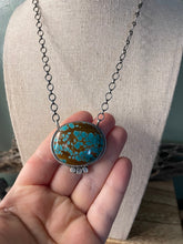 Load image into Gallery viewer, Navajo Handmade Number 8 Turquoise And Sterling Silver Necklace By Sheila Becenti