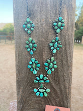 Load image into Gallery viewer, Sheila Becenti Royston Turquoise Drop Necklace Set