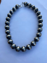 Load image into Gallery viewer, Sterling Silver Pearl Necklace 16mm