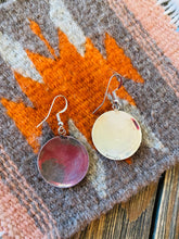 Load image into Gallery viewer, Navajo Hand Stamped Sterling Silver Man in the Maze Dangle Earrings