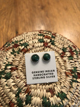 Load image into Gallery viewer, Navajo Malachite  Sterling Silver Post Studs